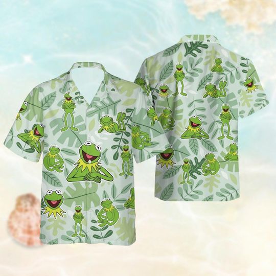 Discover K the frog Hawaiian Shirt, The Muppetss Tropical Hawaii Shirt, Funny Frog Vacation
