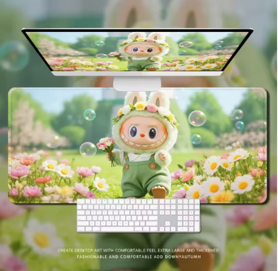 Discover Fantasy Elf Labubu Style Desk Mats, Computer Accessories