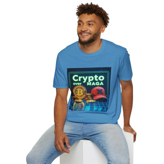 Discover Unisex Softstyle T-Shirt, Trump Musk T-Shirt, 100% cotton, MAGA, SpaceX, Crypto, Gift for Men
