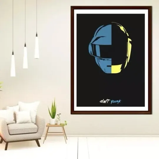 Discover Daft Punk poster wall art home decor Music Gift Idea Poster