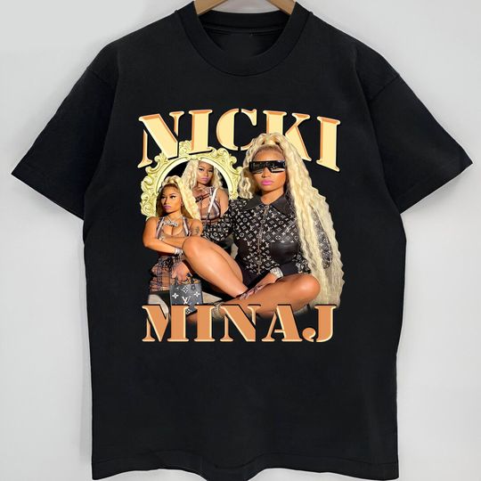 Discover Nicki Minaj Hip Hop Vintage T-shirt, Retro Nicki Minaj Rapper Shirt