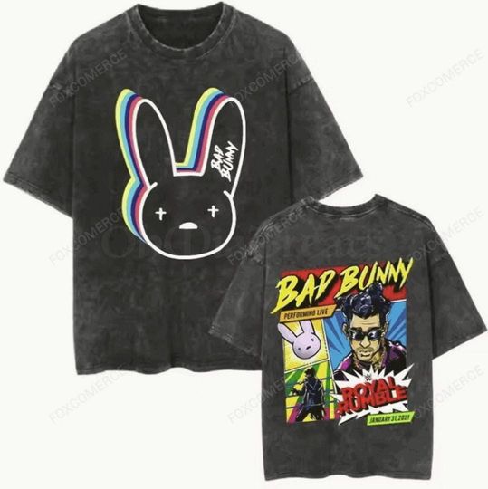 Discover Vintage Bad Bunny Concert Tee 90s Style Shirt