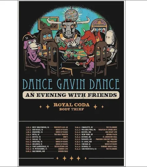 Discover Poster DANCE GAVIN DANCE Royal Coda