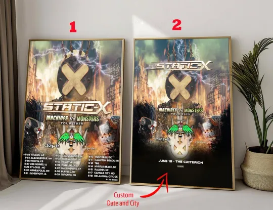 Discover Static X Tour 2025 Poster