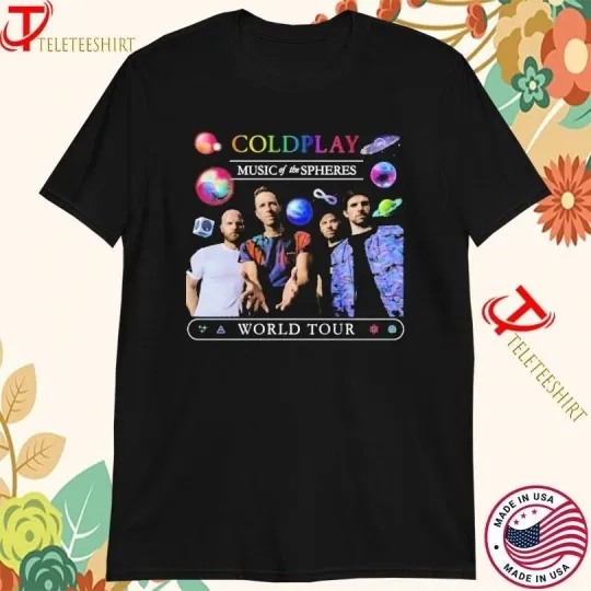 Discover Coldplay Music Of The Spheres World Tour 2025 T-shirt