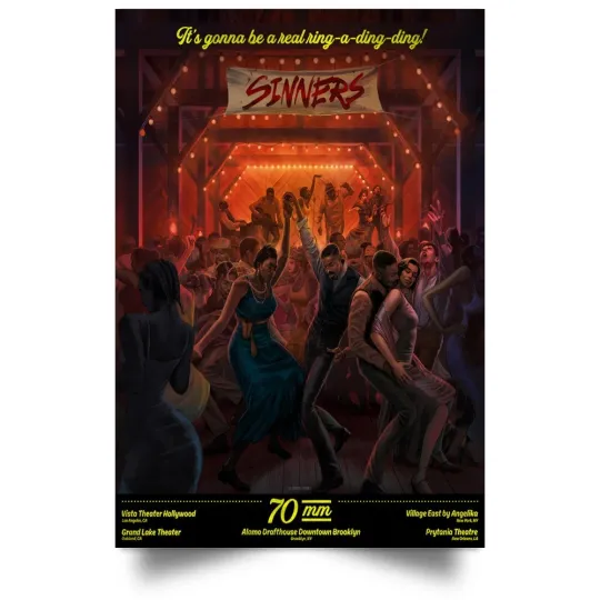 Discover Sinners Movie Poster Wall Art