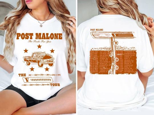 Discover Vintage Post Malone Tour Shirt – Big Ass Stadium Tour 2025 Merch