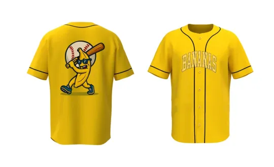 Discover New Savannah Bananas Jersey Yellow Tee