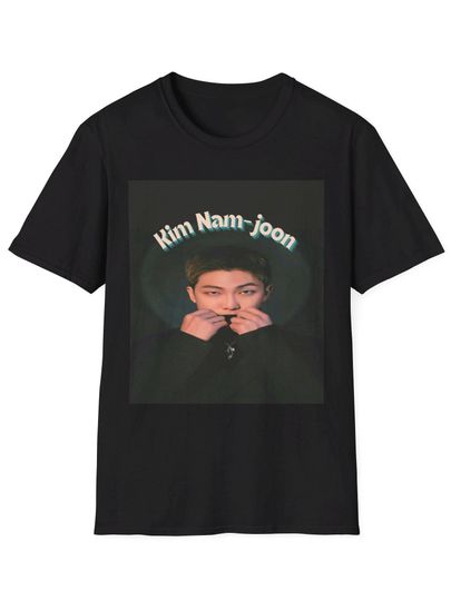 Discover Kim Namjoon RM Vintage Style Graphic Tee Korean Aesthetic Unisex Kpop Shirt