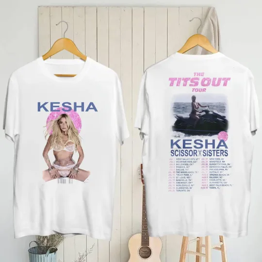 Discover Kesha 2025 Concert Shirt  2025 Kesha The Tits Out Tour Tshirt  Kesha Fan Gift Shirt