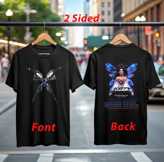 Discover Katy Perry The Lifetime Tour 2025 T-Shirt  Concert Merch Pop Music Gift