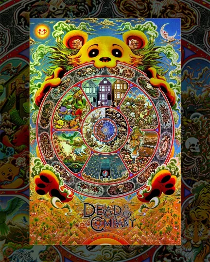 Discover Dead and Company Sphere Weekend 5 Poster - 5/9 5/10 5/11 2025 Miles Tsang
