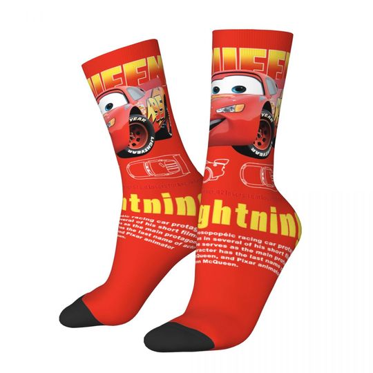 Discover Men Socks carss Lightningg McQueenn Stockings Spring Vintage Socks