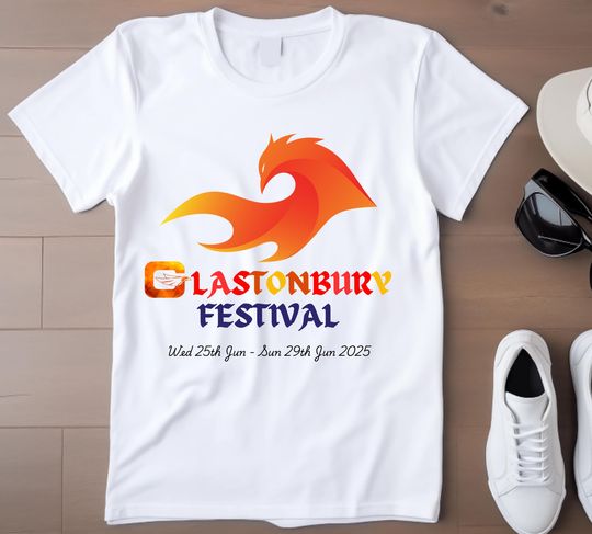 Discover Glastonbury Festival 2025 Printed T-shirt