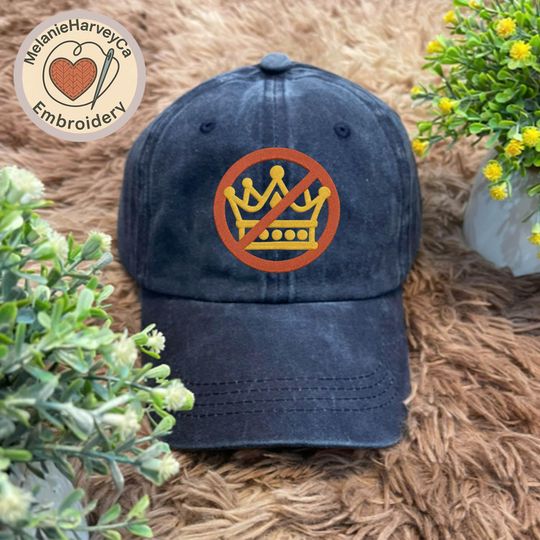 Discover No Kings Embroidered Hat, No Kings In America Hat, Patriotic Hat, Protest Hat