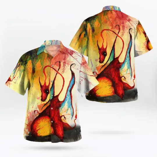 Discover Charizard Halloween PKM 3D Hawaiian Shirt