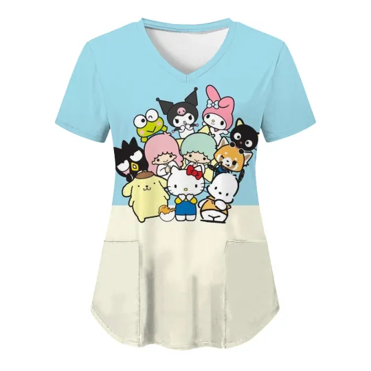 Discover Womens Short Sleeve Scrub Tops