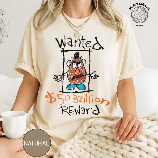 Discover Wanted Mr Potato Shirt, Wanted toy stories Shirt