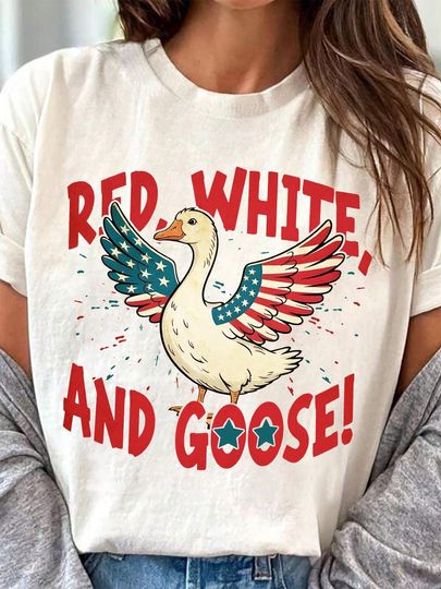 Discover Patriotic Goose Shirts, 4th Goose Shirts, Retro 4th of July Shirts