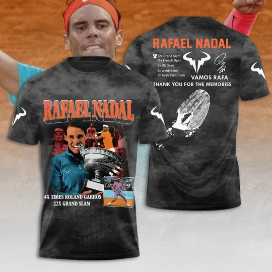 Discover Merci Rafa 2025 Tennis Sport Men Women T-Shirt - Licensed Thank For The Memories