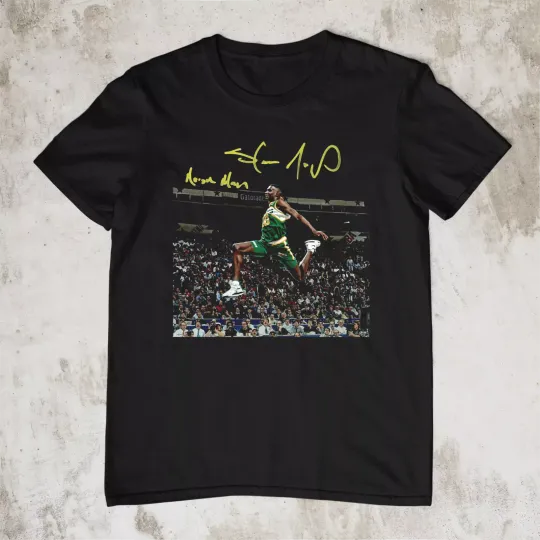Discover Shawn Kemp Signed Basketball T-shirt