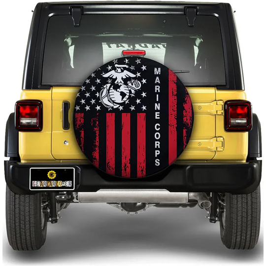 Discover US MC Corps Spare Tire Covers Custom Car Accessories