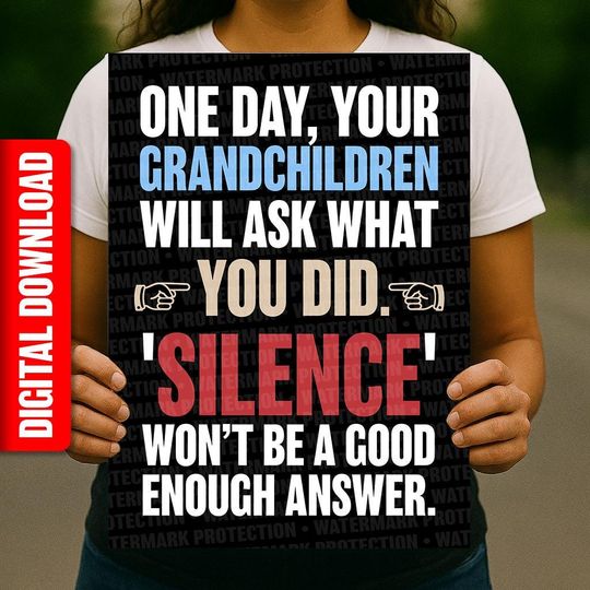 Discover Speak Up Protest Sign
