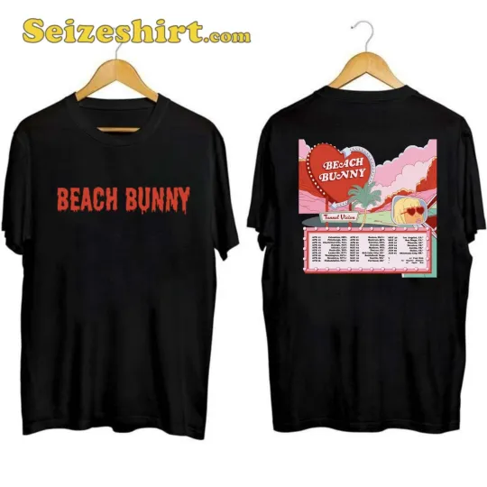 Discover Beach Bunny Tour 2025 T-Shirt, 2025 Beach Bunny Tour Shirt