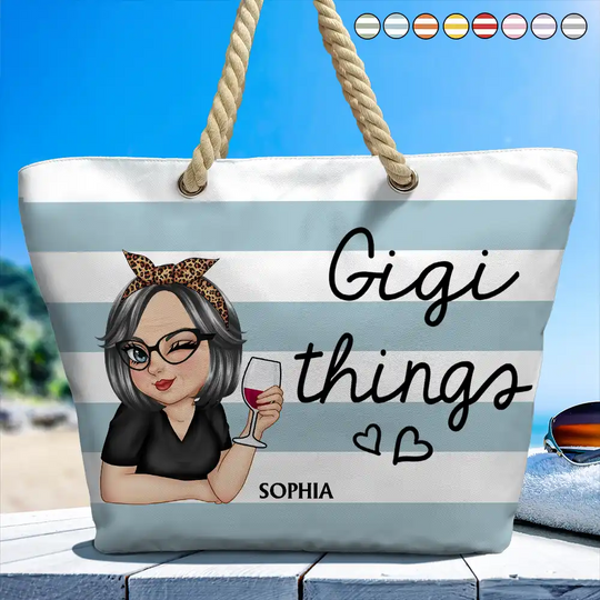 Discover Gigi Things - Personalized Beach Bag