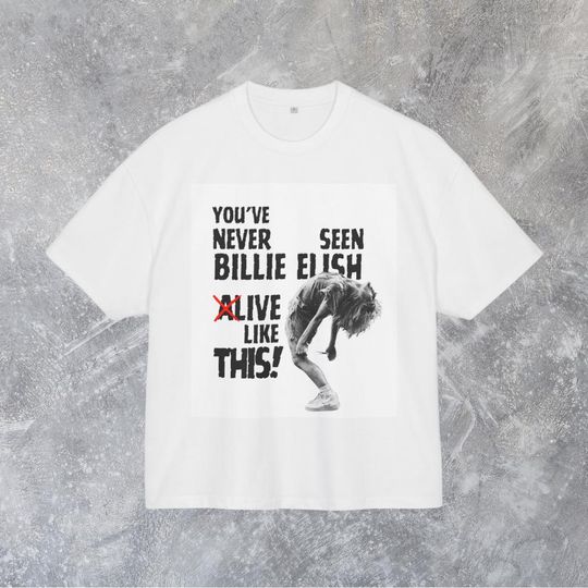 Discover Billie Tee, Music Fan Concert, Gift for Billie Lover Vintage T-Shirt