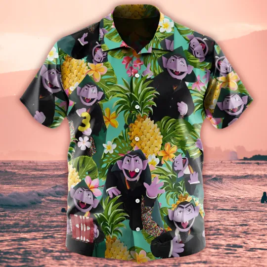 Discover Count Von Count Hawaiian Shirt - Beach Vibes, Relaxed Fit, Luau Style