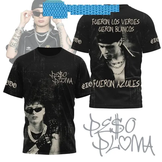 Discover Peso Pluma Fueron Los Verdes Ueron Blancos Fan  T-Shirt