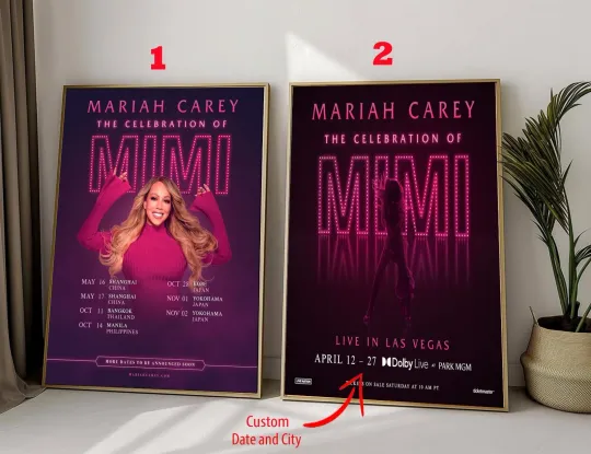 Discover Mariah Carey The Celebration Of Mimi Worldwide Tour 2025 Poster