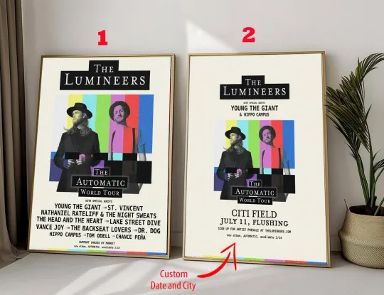 Discover The Lumineers Announce Huge 2025 Tour Poster