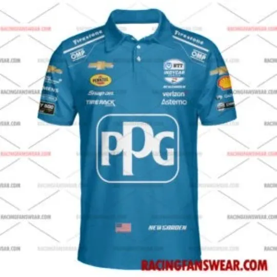 Discover Josef Newgarden IndyCar Racing 2025 Polo Shirts