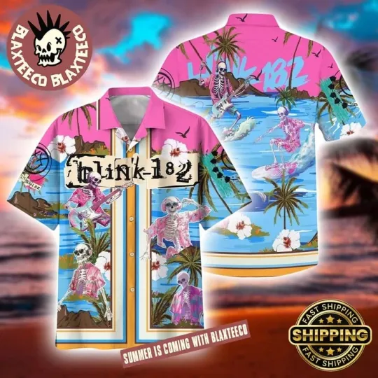 Discover B182 Aloha Surfing Skeleton Luxury Style 2025 Summer Hawaiian Shirt
