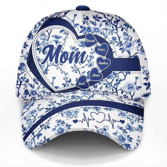 Discover Grandma Mom Toile De Jouy - Personalized Classic Cap