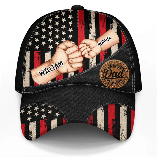 Discover Best Dad Grandpa Ever Fist Bump - Personalized Classic Cap