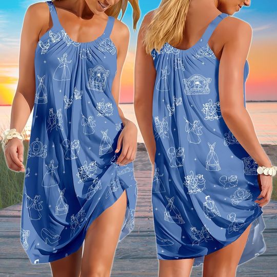 Discover Cinde Princess Sling Summer Dress, Meet Me At Midnight Dress Women,