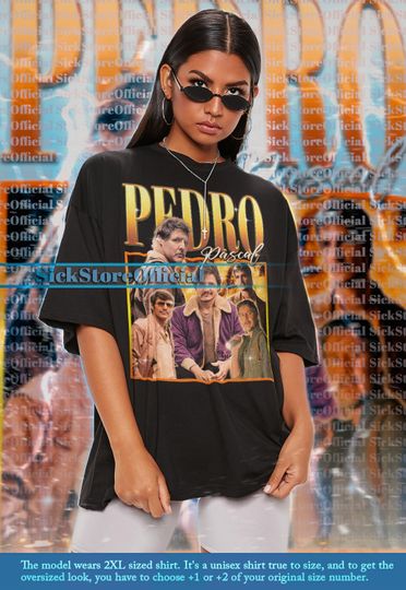 Discover PEDRO PASCAL Vintage Shirt, Actor Pedro Pascal Homage Shirt, Pedro Pascal Vintage Shirt
