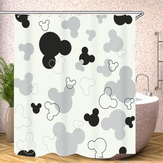 Discover Disneyyy Mickeyy Minniee Mouse Shower Curtain Anime Cartoon Bathroom Accessories Cute Shower Curtain