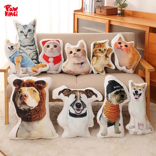 Discover Custom Dog Pillow, 3D Pet Pillow from Photo, Personalized Pet Shape Throw Pillow,Custom dog shape pillow,Mother's day gift, Gift for Dog Mom