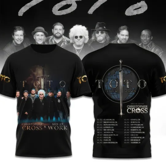 Discover Toto band hot tour 2025 T shirt 3D