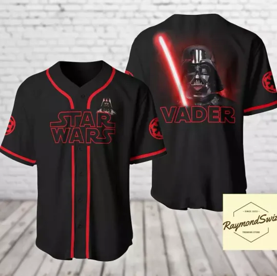 Discover Darthh Vaderr Starr Warss 3D Baseball Jersey Shirt All Over Print Christmas Day Gift