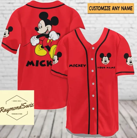 Discover Halloween Mickeyy mouse 3D Baseball Jersey Shirt All Over Print