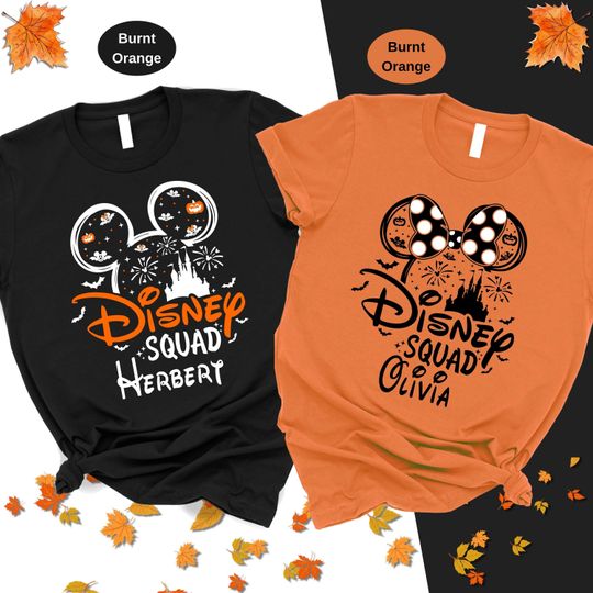 Discover Disneyyy Halloween Squad Shirts,Girls Boys Halloween Disneyyy Matching Tees