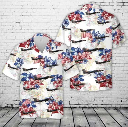 Discover US Air Force F-111 Aardvark, 4th Of July Hawaiian Shirt, shirt US size