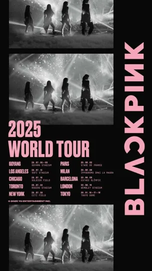 Discover NEW!! BLACKPINK 2025 WORLD TOUR Poster