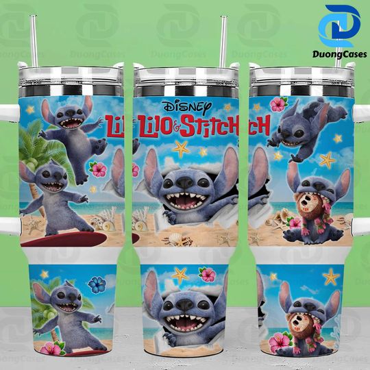 Discover Blue Monster Character 40 OZ Tumbler