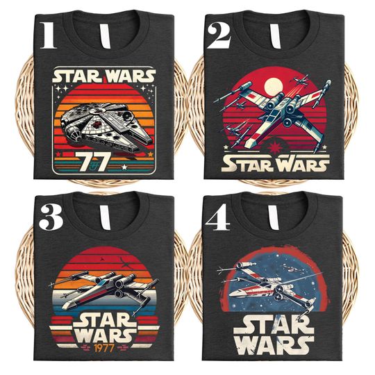 Discover Retro Starr Warss Galaxy Edge Space Plane T-Shirt, Galaxy's Edge Shirt